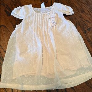 Matilda Jane Cream Sheer Dress with Button Detail